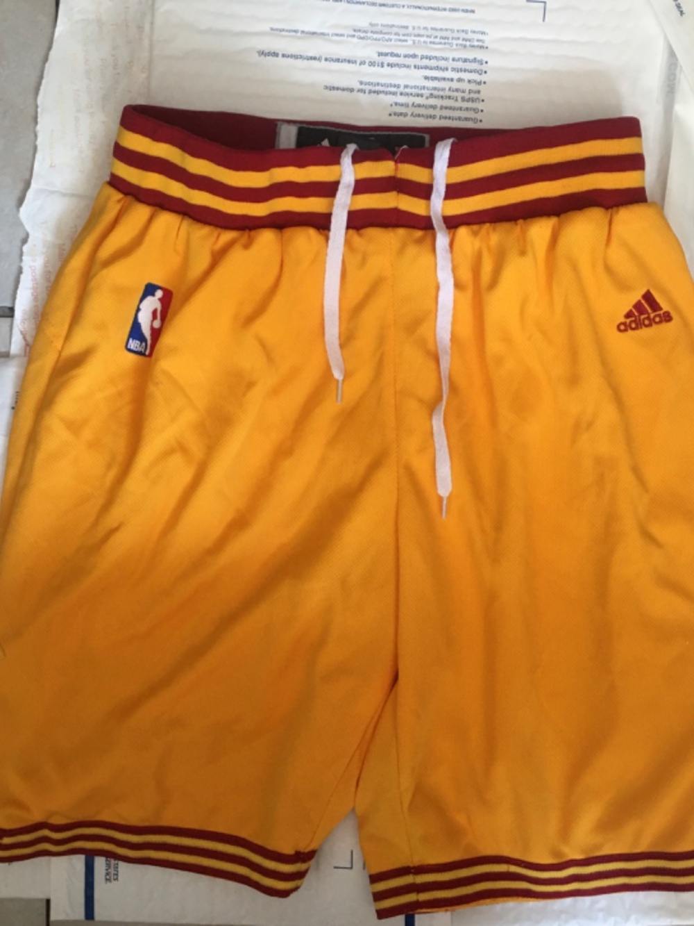 Men’s NBA Authentic adidas Cleveland Cavaliers Gold Shorts Size Small - Picture 11 of 16